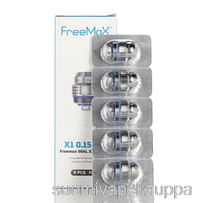 Vape Netistä Freemax Maxluke 904l X Vaihtokelat 0.15ohm 904l X1 Single Mesh Kelat